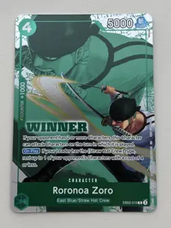One Piece - Roronoa Zoro Winner Promo Foil EB02-019 Alt Art - Image 1