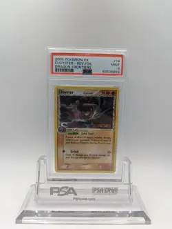 2006 Pokemon Card EX Dragon Frontiers Cloyster Reverse Holo 14/101 PSA 9 MINT - Image 1
