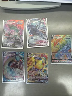 Pokemon TCG VMAX Card lot All Near Ment With Free Sleeves And A Tin Ultra Rare - Image 1
