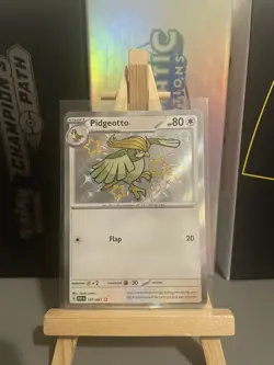 Pokemon Pidgeotto TCG Scarlet & Violet Paldean Fates Card 197/091 Baby Shiny NM - Image 1