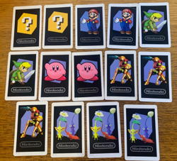 Lot 14 Nintendo 3DS AR Cards Set Original - Mario, Link, Samus, Kirby - Image 1
