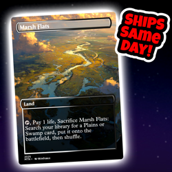 Marsh Flats - Custom Art Magic: The Gathering Playtest Card - Commander EDH - Image 1