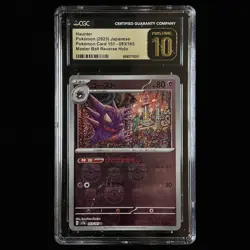 CGC 10PRISTINE Pokemon 2023JPN Pokemon Card 151 Master Ball Reverse Holo Haunter - Image 1