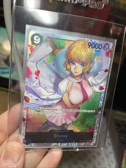 One Piece Card Game STUSSY OP07-036 SR Foil Paramount War English MINT - Image 1