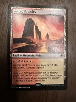 Sacred Foundry : MTG / Edge of Eternities #0256 / NM - Image 1
