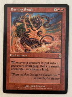 1x Burning Sands Odyssey MTG Magic the Gathering MP - Image 1