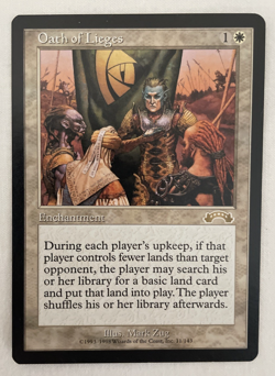 1X Oath of Lieges Exodus MTG Magic the Gathering NM - Image 1