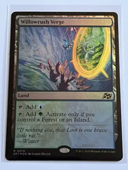 Willowrush Verge 270 MTG Aetherdrift 2025 Mint - 9.0 + Foil Rare Land - Image 2