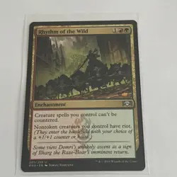 1 x Rhythm of the Wild - Magic MTG ~ Ravnica Allegiance - Ex Con - Enchantment - Image 1
