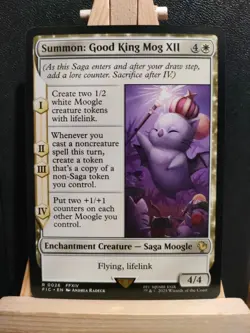 Summon: Good King Mog XII - Final Fantasy Commander - Rare - NM (see pics) MTG - Image 1