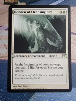Honden of Cleansing Fire Champions of Kamigawa Regular MTG NM - Image 1