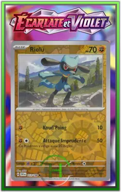 Riolu Reverse - EV1:Ecarlate et Violet - 113/198 - Carte Pokemon FR Neuve - Image 1