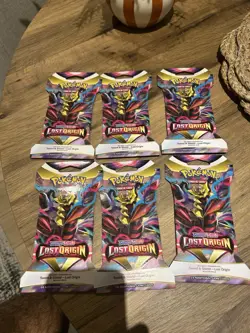 Pokemon TCG Sword & Shield Lost Origin Sleeved Booster Pack x6 - Image 1