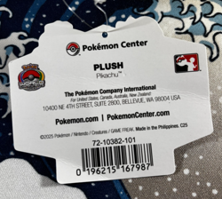 2025 Pokemon World Championships Pikachu Plushie Anaheim Worlds Exclusive Plush - Image 4