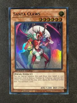 Yu-Gi-Oh TCG SS05-ENV01 Santa Claws Effect 1st Edition Ultra Rare LP/MP - Image 1