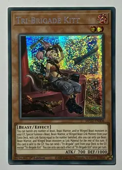 Tri-Brigade Kitt MP22-EN006 (NM) Prismatic Secret Rare 1st Edition YuGiOh! TCG - Image 1