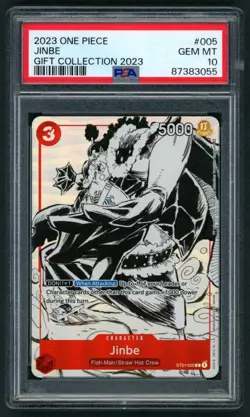 PSA 10 Jinbe ST01-005 Gift Collection 2023 Promo One Piece Card Game - Image 1