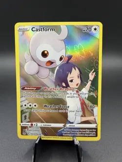 Pokemon TCG Castform Lost Origin Trainer Gallery Holo Ultra Rare Card TG11/TG30 - Image 1