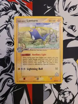 Team Aqua's Lanturn (28/95) Team Magma vs Team Aqua Pokemon TCG Card - LP - Image 1