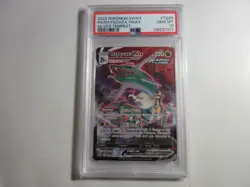 PSA 10 Rayquaza Vmax TG20 Silver Tempest Pokemon Card - Image 1