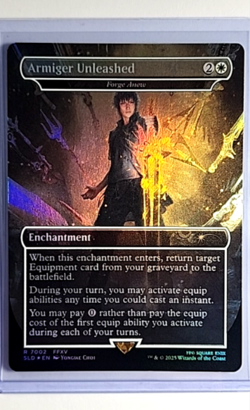 MTG Magic The Gathering FF SLD Secret Lair Final Fantasy Foil Armiger Unleashed - Image 1