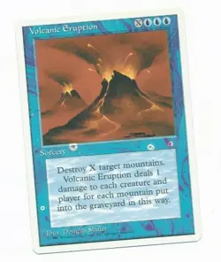 MTG Magic The Gathering Volcanic Eruption Multiple Ring Misprint NM - Image 1