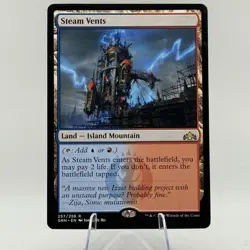 MTG Guilds of Ravnica - Steam Vents - GRN - NM - Image 1