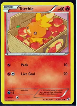 2013 POKEMON 3 Legendary Treasures RADIANT Collection-TORCHIC+PURRLOIN+STUNFISK - Image 2