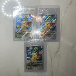 SEALED (X3) Pikachu SVP #27 Paldea Evolved Black Star Promo Pokemon Card TCG - Image 1