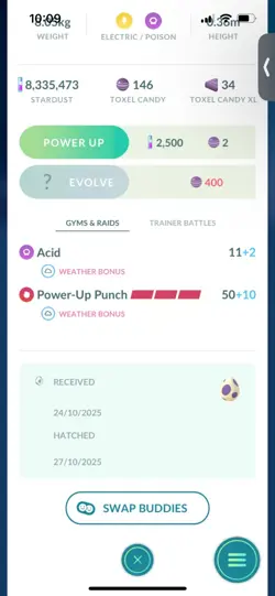 Pokemon Go Shiny Toxel - Image 2