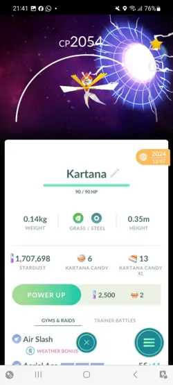 Pokemon Go Ultrabeast Kartana Wormhole Background (Normal) - Image 1