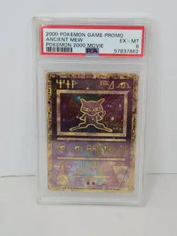2000 Pokemon Movie Promo Ancient Mew Holo PSA 6 EX-MT - Image 1