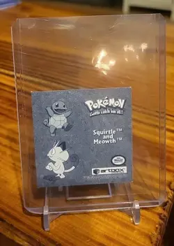 Pokemon Squirtle & Meowth #Pr08 Holo Rare Sticker (Squirtle Squad) from Artbox - Image 2
