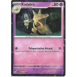Pokemon Kadabra 064/165 Cosmos Holo Promo Variant Scarlet Violet 151 - Image 1