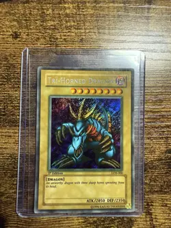 Yugioh: Tri-Horned Dragon - LOB-000 - Secret Rare - 1st Edition - MP - Image 1