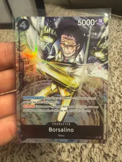 Borsalino OP02-114 Alt Art Super Rare -Paramount War- ONE PIECE TCG NM ENGLISH - Image 1
