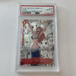 PSA10 Nami OP01-016 Manga Alt Art ONE PIECE The Best Japanese From Japan US DDP - Image 1