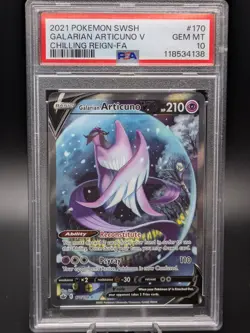 Galarian Articuno V Alt Art 170/198 Chilling Reign PSA 10 Gem Mint Pokemon Card - Image 1
