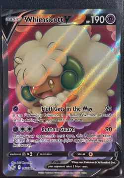 Whimsicott V 160/172 - Pokemon TCG Sword & Shield Brilliant Stars 2022 - NM Card - Image 1