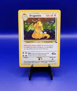 Dragonite 4/62 Fossil Set Holo Rare Pokemon Card Nintendo Pokemon TCG WOTC LP - Image 1