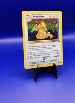 Dragonite 4/62 Fossil Set Holo Rare Pokemon Card Nintendo Pokemon TCG WOTC LP - Image 2