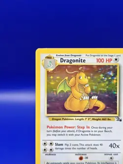 Dragonite 4/62 Fossil Set Holo Rare Pokemon Card Nintendo Pokemon TCG WOTC LP - Image 4