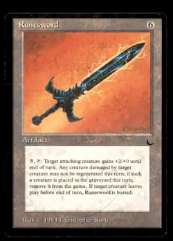 Runesword LP Light Play The Dark MTG [6669] - Image 1