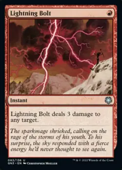 Light Play, English MTG Regular Lightning Bolt Magic Game Night: Free-For-All Ma - Image 1