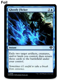 Ghostly Flicker (FOIL) - [Commander Masters] Magic MTG NM 💧 - Image 1