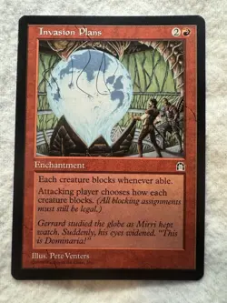 MTG - Invasion Plans - Never Played! - Stronghold - NM+ - Rare - EN - Regular - Image 1