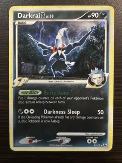 Darkrai G Lv.58 Reverse Holo Rare Rising Rivals 3/111 Pokemon TCG - LP - Image 1