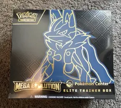 Pokemon Center Mega Evolution Lucario ETB Elite Trainer Box BRAND NEW Sealed - Image 1