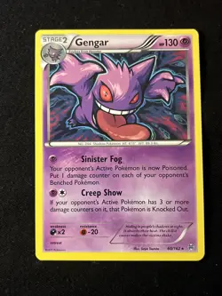 Pokemon TCG Gengar 60/162 Non-Holo Rare Card Breakthrough 2015 LP - Image 1