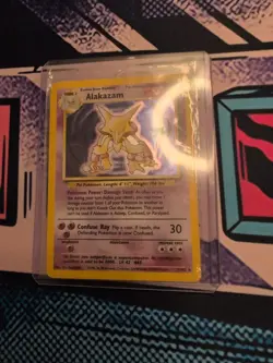 Alakazam Holo Rare 1/102 - 1999 Pokemon Base Set Unlimited MP - Image 3